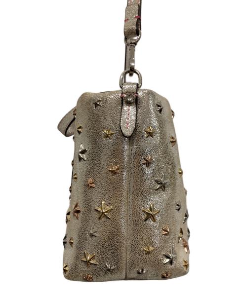 JIMMY CHOO（ジミーチュウ）JIMMY CHOO (ジミーチュウ) メタリックスタッズ2WAYバッグの古着・服飾アイテム