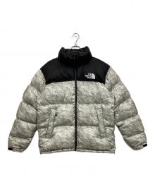 THE NORTH FACE×SUPREME（ザ ノース フェイス×シュプリーム）の古着「ペーパープリントヌプシダウンジャケット / Paper Print Nuptse Jacket」｜グレー