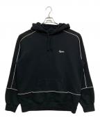 SUPREMEシュプリーム）の古着「Piping Hooded Sweatshirt」｜ブラック
