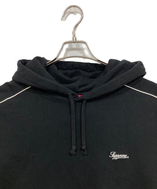 SUPREME（シュプリーム）Supreme (シュプリーム) Piping Hooded Sweatshirt ブラック サイズ:XLの古着・服飾アイテム