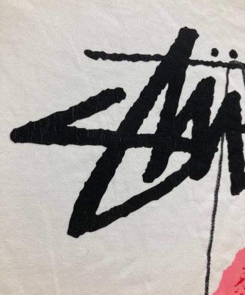 stussy（ステューシー）stussy (ステューシー) Fuzzy Dice Tee ホワイト サイズ:Lの古着・服飾アイテム