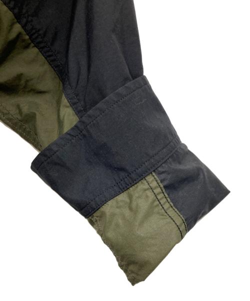 THE NORTH FACE（ザ ノース フェイス）THE NORTH FACE (ザ ノース フェイス) L/S Nuptse Shirt グリーン×ブラック サイズ:Lの古着・服飾アイテム