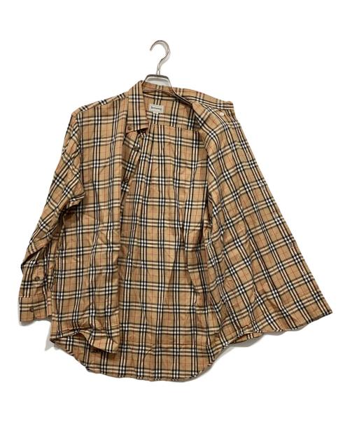 Burberry's（バーバリーズ）Burberry's (バーバリーズ) ノヴァチェックシャツ ブラウン サイズ:LYの古着・服飾アイテム