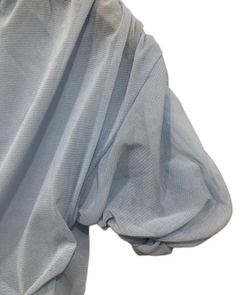 MANOF（マノフ）MANOF (マノフ) CACHECOEUR TULLE TOPS ブルー サイズ:Fの古着・服飾アイテム