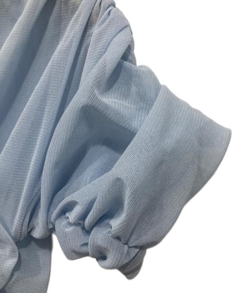 MANOF（マノフ）MANOF (マノフ) CACHECOEUR TULLE TOPS ブルー サイズ:Fの古着・服飾アイテム