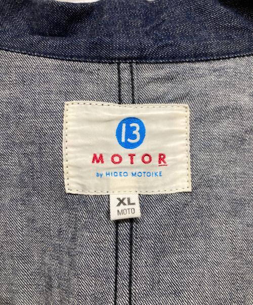 MOTOR by HIDEO MOTOIKE（ヒデオ モトイケ）MOTOR by HIDEO MOTOIKE (ヒデオ モトイケ) デニムカバーオール インディゴ サイズ:XLの古着・服飾アイテム
