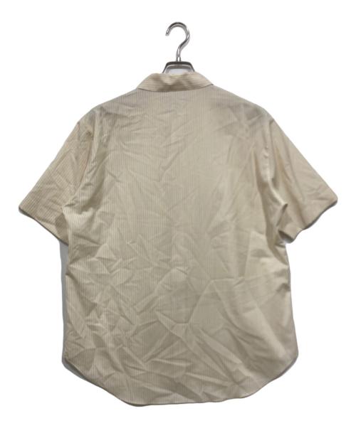 IRENISA（イレニサ）IRENISA (イレニサ) ストライプ半袖シャツ ベージュ サイズ:3の古着・服飾アイテム