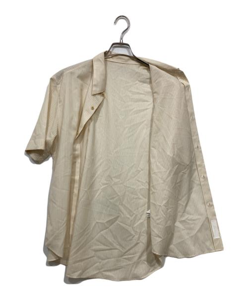 IRENISA（イレニサ）IRENISA (イレニサ) ストライプ半袖シャツ ベージュ サイズ:3の古着・服飾アイテム