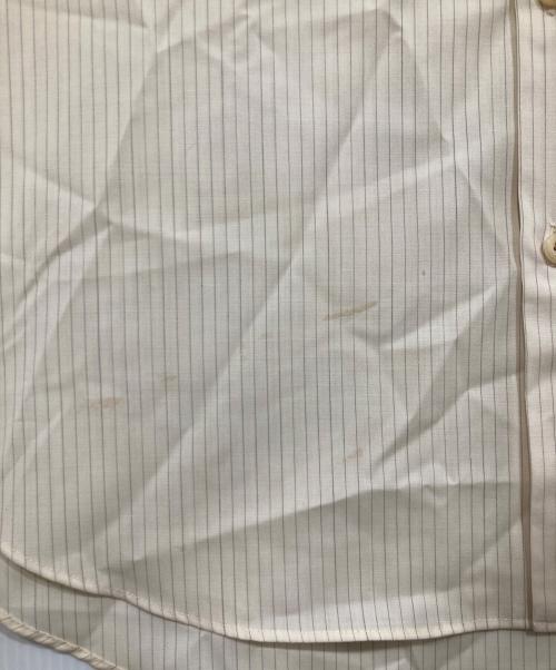 IRENISA（イレニサ）IRENISA (イレニサ) ストライプ半袖シャツ ベージュ サイズ:3の古着・服飾アイテム