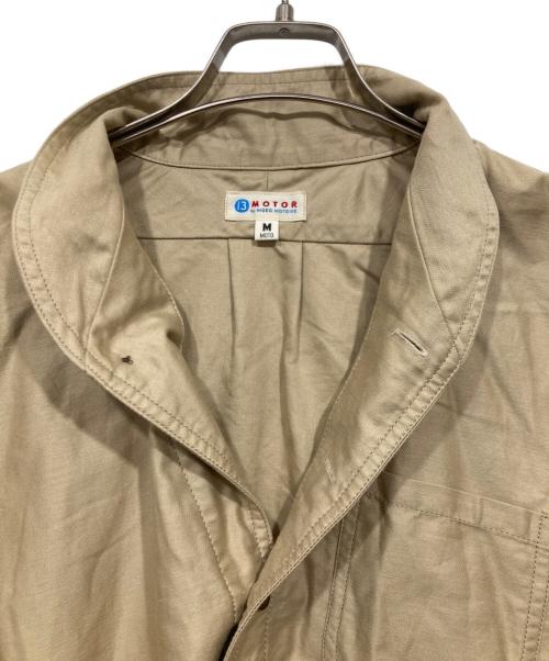 MOTOR by HIDEO MOTOIKE（ヒデオ モトイケ）MOTOR by HIDEO MOTOIKE (ヒデオ モトイケ) ショールカラーシャツ ベージュ サイズ:Ｍの古着・服飾アイテム