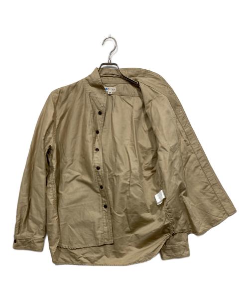 MOTOR by HIDEO MOTOIKE（ヒデオ モトイケ）MOTOR by HIDEO MOTOIKE (ヒデオ モトイケ) ショールカラーシャツ ベージュ サイズ:Ｍの古着・服飾アイテム