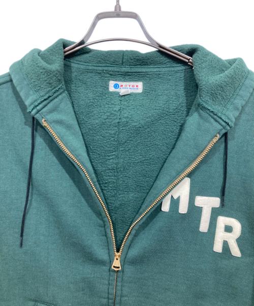 MOTOR by HIDEO MOTOIKE（ヒデオ モトイケ）MOTOR by HIDEO MOTOIKE (ヒデオ モトイケ) ジップパーカー グリーン サイズ:Mの古着・服飾アイテム