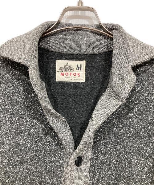 MOTO MOTOR（モト モーター）MOTO MOTOR (モト モーター) 霜降りカーディガン グレー サイズ:Ｍの古着・服飾アイテム