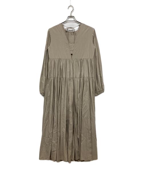CaNARi（カナリ）CaNARi (カナリ) ティアードワンピース ベージュ サイズ:38の古着・服飾アイテム