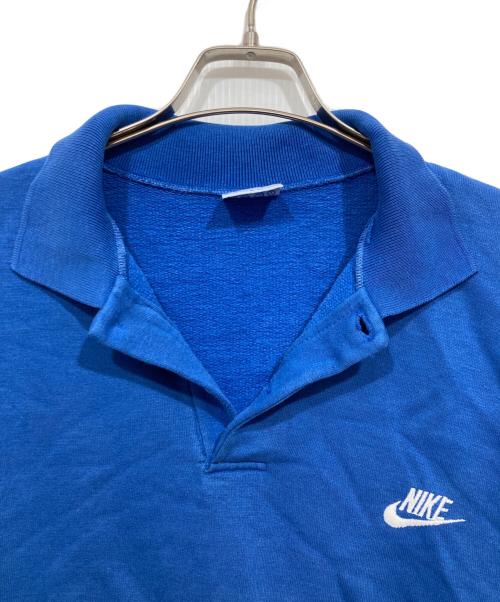 NIKE（ナイキ）NIKE (ナイキ) 襟付カットソー ブルー サイズ:Ｌの古着・服飾アイテム