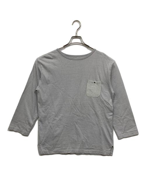 MOTOR by HIDEO MOTOIKE（ヒデオ モトイケ）MOTOR by HIDEO MOTOIKE (ヒデオ モトイケ) レザーポケットカットソー グレー サイズ:Mの古着・服飾アイテム
