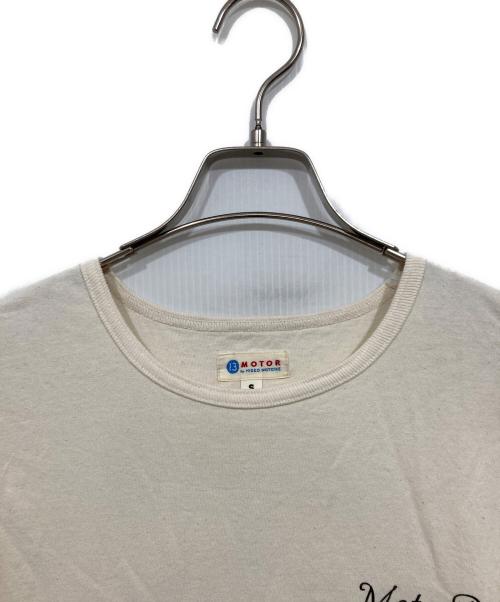 MOTOR by HIDEO MOTOIKE（ヒデオ モトイケ）MOTOR by HIDEO MOTOIKE (ヒデオ モトイケ) プリントTシャツ ホワイト サイズ:Sの古着・服飾アイテム