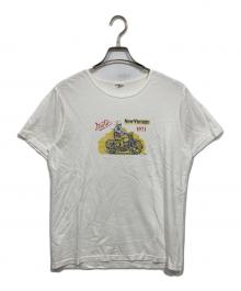 MOTOR by HIDEO MOTOIKE（ヒデオ モトイケ）の古着「プリントTシャツ」｜ホワイト