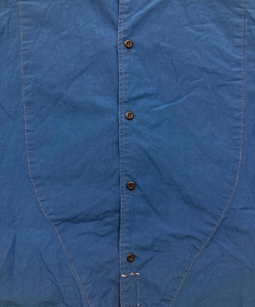 RNA Inc（アールエヌエー）RNA Inc (アールエヌエー) バンドカラーシャツ ブルー サイズ:Mの古着・服飾アイテム