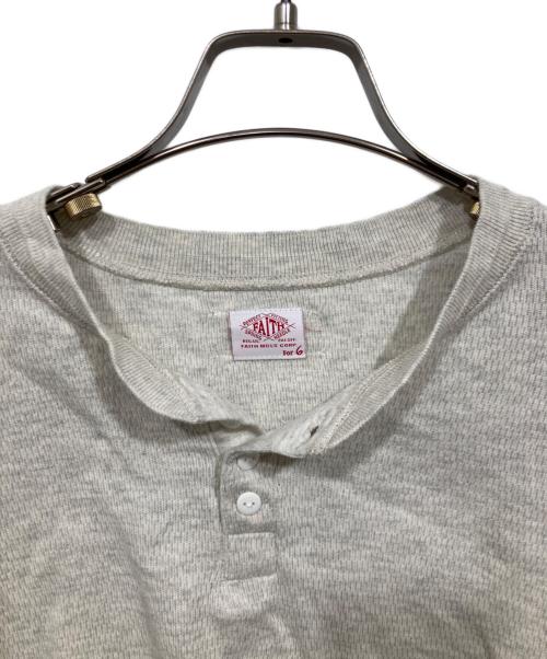 FAITH MILLS CORP（フェイスミルズ コープ）FAITH MILLS CORP (フェイスミルズ コープ) サーマルヘンリープルオーバー グレー サイズ:Fの古着・服飾アイテム