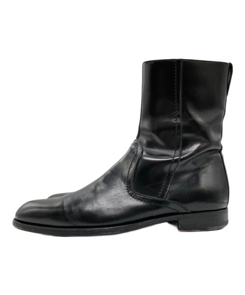 Salvatore Ferragamo（サルヴァトーレ フェラガモ）Salvatore Ferragamo (サルヴァトーレ フェラガモ) サイドジップブーツ ブラック サイズ:7EEの古着・服飾アイテム