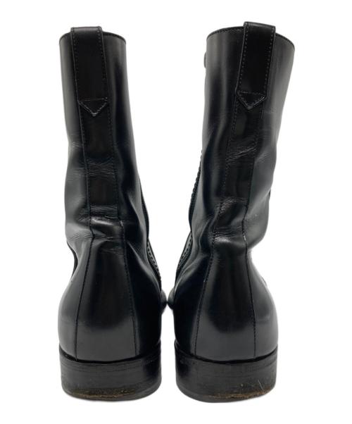 Salvatore Ferragamo（サルヴァトーレ フェラガモ）Salvatore Ferragamo (サルヴァトーレ フェラガモ) サイドジップブーツ ブラック サイズ:7EEの古着・服飾アイテム