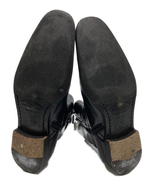 Salvatore Ferragamo（サルヴァトーレ フェラガモ）Salvatore Ferragamo (サルヴァトーレ フェラガモ) サイドジップブーツ ブラック サイズ:7EEの古着・服飾アイテム