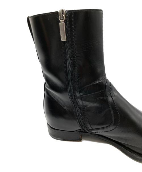 Salvatore Ferragamo（サルヴァトーレ フェラガモ）Salvatore Ferragamo (サルヴァトーレ フェラガモ) サイドジップブーツ ブラック サイズ:7EEの古着・服飾アイテム
