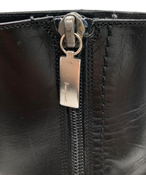 Salvatore Ferragamo（サルヴァトーレ フェラガモ）Salvatore Ferragamo (サルヴァトーレ フェラガモ) サイドジップブーツ ブラック サイズ:7EEの古着・服飾アイテム