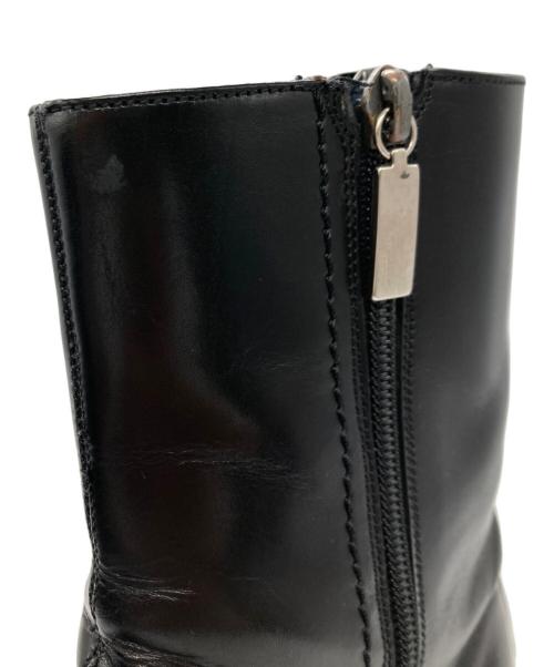 Salvatore Ferragamo（サルヴァトーレ フェラガモ）Salvatore Ferragamo (サルヴァトーレ フェラガモ) サイドジップブーツ ブラック サイズ:7EEの古着・服飾アイテム