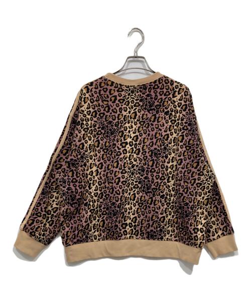 adidas（アディダス）adidas (アディダス) レオパードクルーネックスウェット ベージュ サイズ:J/Mの古着・服飾アイテム