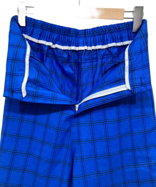 ARULLE（アリュール）arulle (アリュール) チェックパンツ ブルー サイズ:表記なしの古着・服飾アイテム