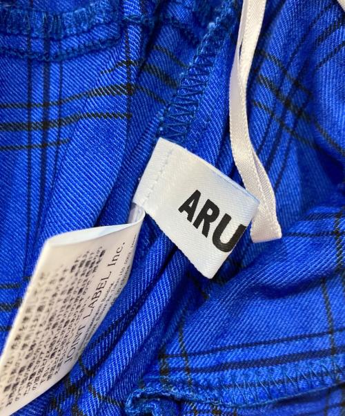 ARULLE（アリュール）arulle (アリュール) チェックパンツ ブルー サイズ:表記なしの古着・服飾アイテム
