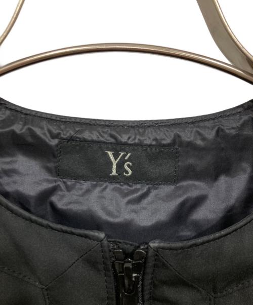 Y's（ワイズ）Y's (ワイズ) ノーカラーダウンジャケット ブラック サイズ:1の古着・服飾アイテム