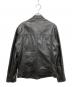 nano・universe (ナノ・ユニバース) WONDER LIGHT LEATHERシングルライダース ブラック サイズ:Ｓ：8000円
