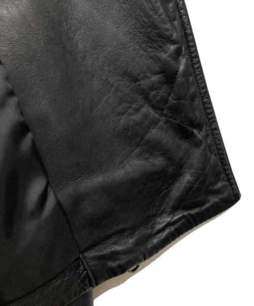 STUDIOUS（ステュディオス）STUDIOUS (ステュディオス) レザーライダースジャケット ブラックの古着・服飾アイテム