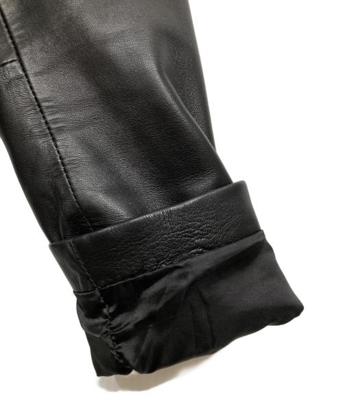 STUDIOUS（ステュディオス）STUDIOUS (ステュディオス) レザーライダースジャケット ブラックの古着・服飾アイテム