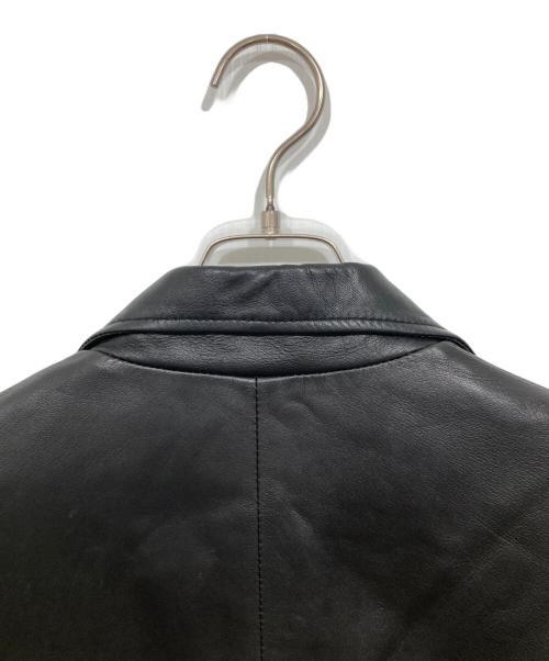 STUDIOUS（ステュディオス）STUDIOUS (ステュディオス) レザーライダースジャケット ブラックの古着・服飾アイテム