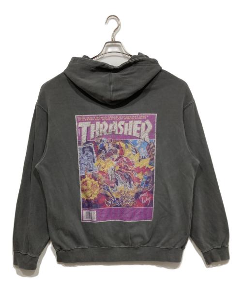 THRASHER（スラッシャー）THRASHER (スラッシャー) プルオーバーパーカー グレー サイズ:XLの古着・服飾アイテム