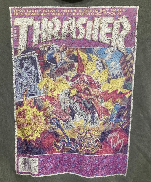 THRASHER（スラッシャー）THRASHER (スラッシャー) プルオーバーパーカー グレー サイズ:XLの古着・服飾アイテム