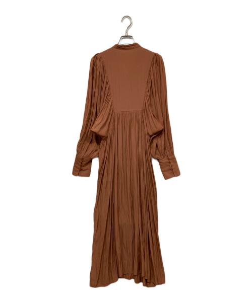 COCODEAL（ココディール）COCODEAL (ココディール) ボリュームスリーブギャザーワンピース ブラウン サイズ:１の古着・服飾アイテム
