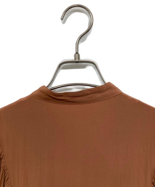 COCODEAL（ココディール）COCODEAL (ココディール) ボリュームスリーブギャザーワンピース ブラウン サイズ:１の古着・服飾アイテム