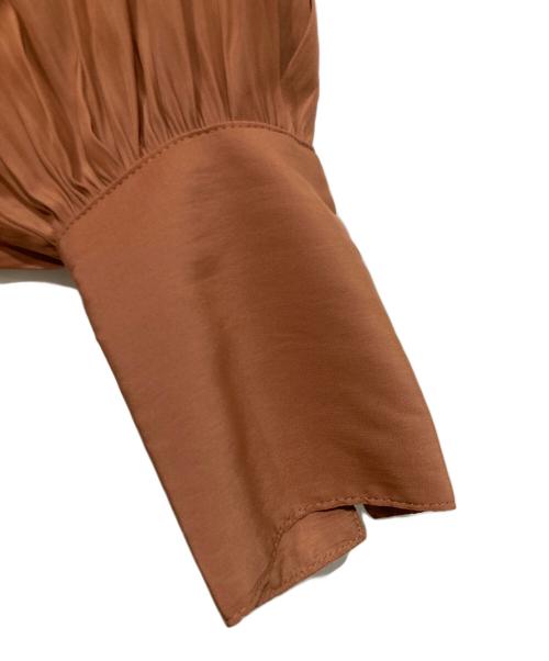 COCODEAL（ココディール）COCODEAL (ココディール) ボリュームスリーブギャザーワンピース ブラウン サイズ:１の古着・服飾アイテム