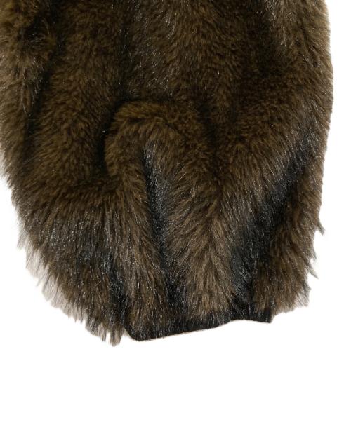 THEREDTHREAD（ザレッドスレッド）Theredthread (ザレッドスレッド) S flip fur pants ブラウン×ブラック サイズ:Fの古着・服飾アイテム
