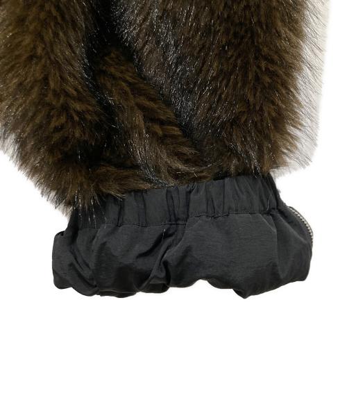 THEREDTHREAD（ザレッドスレッド）Theredthread (ザレッドスレッド) S flip fur pants ブラウン×ブラック サイズ:Fの古着・服飾アイテム
