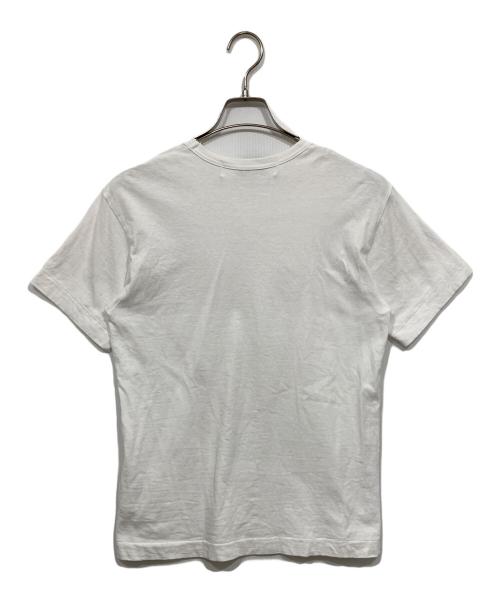 PLAY COMME des GARCONS（プレイコムデギャルソン）PLAY COMME des GARCONS (プレイコムデギャルソン) レッドラインハートプリントTシャツ ホワイト サイズ:Sの古着・服飾アイテム