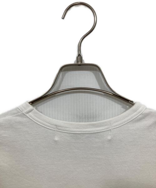 PLAY COMME des GARCONS（プレイコムデギャルソン）PLAY COMME des GARCONS (プレイコムデギャルソン) レッドラインハートプリントTシャツ ホワイト サイズ:Sの古着・服飾アイテム