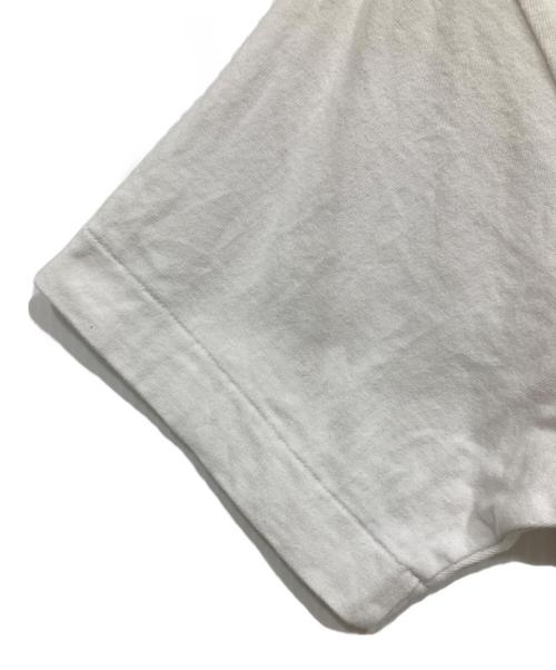 PLAY COMME des GARCONS（プレイコムデギャルソン）PLAY COMME des GARCONS (プレイコムデギャルソン) レッドラインハートプリントTシャツ ホワイト サイズ:Sの古着・服飾アイテム