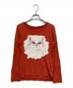 Vivienne Westwood RED LABELヴィヴィアンウエストウッドレッドレーベル）の古着「プリントカットソー」｜オレンジ