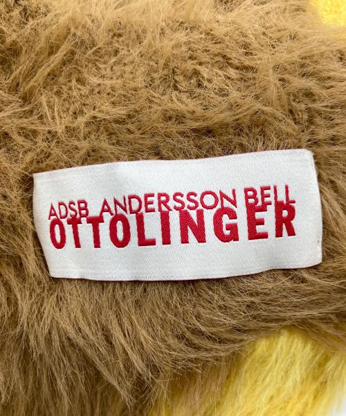 ANDERSSON BELL（アンダーソンベル）ANDERSSON BELL (アンダーソンベル) ニット帽 イエロー×ブラウンの古着・服飾アイテム